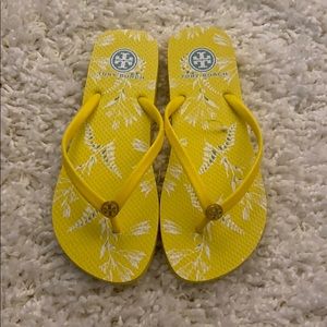 Tory Burch Yellow Flip Flops